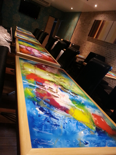 Cafe Indiya Glass Table Top