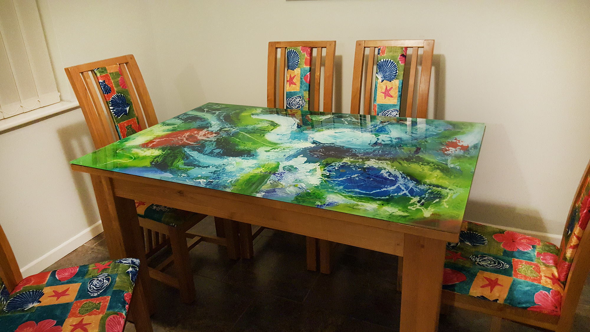 Glass Top on dining table