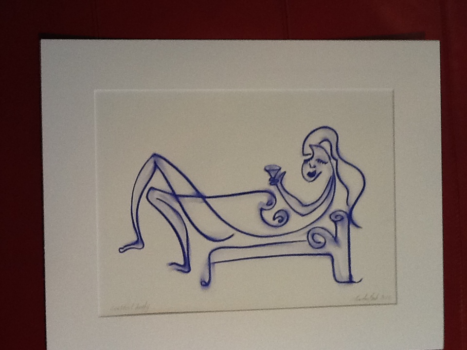 Blue Nudes Chaise 2