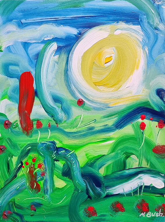 Martin Bush Cycle Ride Inspired Paintings